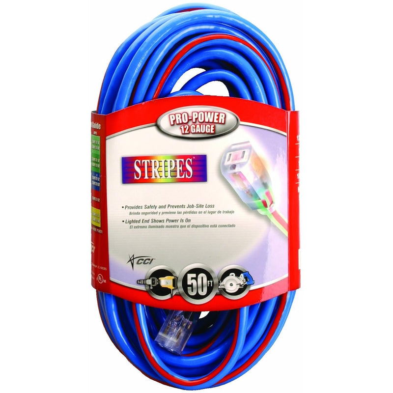 025480064 2548Sw0064 Neon Outdoor Extension Cord, 50-Foot, Blue/Red