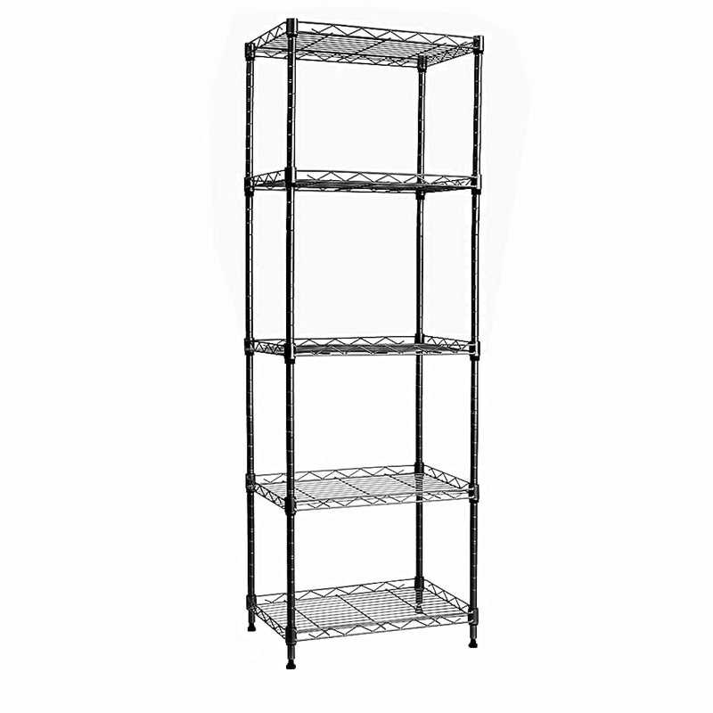 5-Wire Shelving Metal Storage Rack Adjustable Shelves, Standing Storage Shelf Un