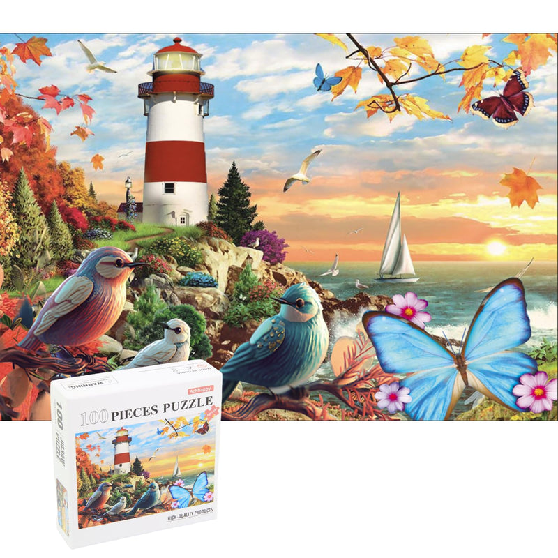 100 Piece Puzzle,Jigsaw Puzzles 100 Pieces 100 Piece Adult Children Puzzles