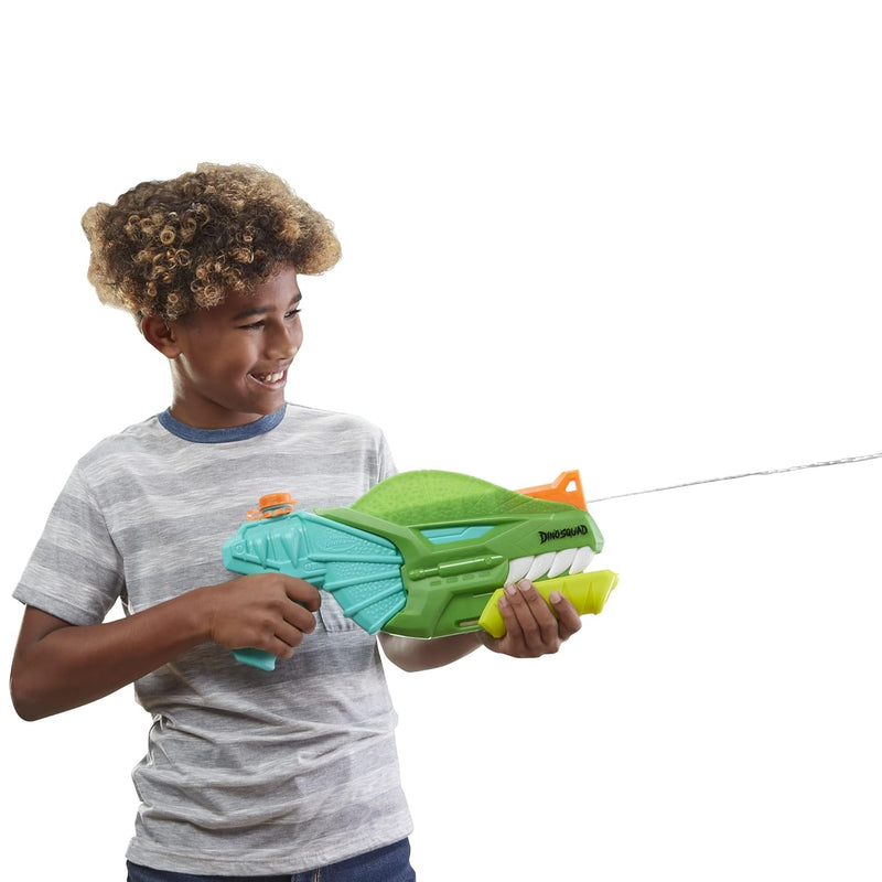 NERF Super Soaker DinoSquad Water Blaster, Pump-Action for Outdoor Summer G