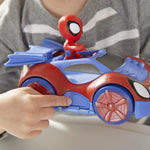 Spidey and His Amazing Friends Marvel Change 'N Go Web-Crawler and Spidey Action Figure, 2-in-1 Vehicle, 4-Inch , for Kids Ages 3 and Up