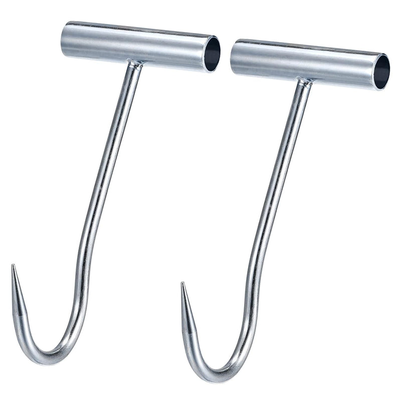 8Inch T-Handle Meat Boning Hook, Galvanized T Hooks For Kitchen Butcher Shop Res