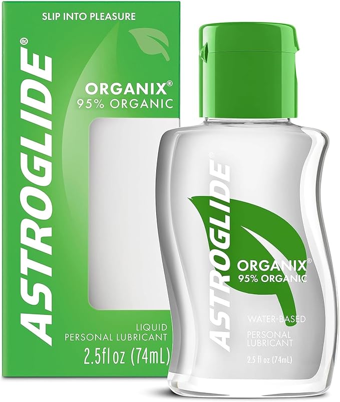 Organix Liquid (2.5 Oz.) Water Based Personal Lubricant with 95% Organic Ingredients