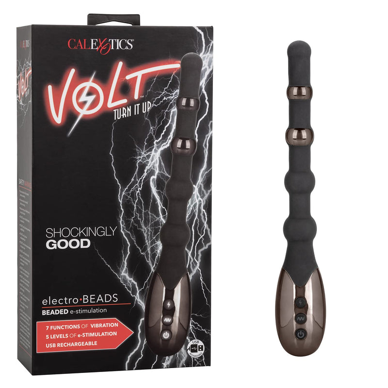 Volt Electro-Beads Vibrating Anal Plug, 7-Function Beaded Butt Vibrator Se-4310-50-3