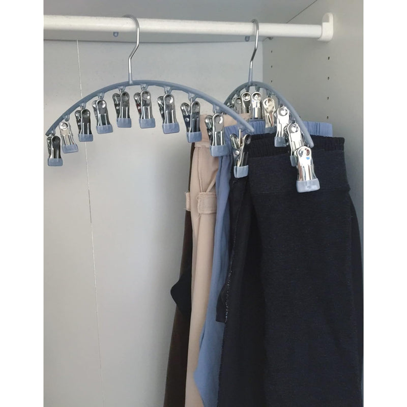 Legging Organizer For Closet, Metal Pants Hangers Space Saving Hanging Closet Or