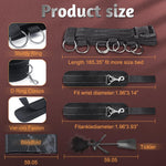 Bondage Adult Sex Toys Sex Restraints, Strict Bed Restraint Kit, Under Mattress Restraint Bondage Set with Wrist Ankle Cuff, BDSM Sex Game Play for Couple, Blindfold & Tickler Included