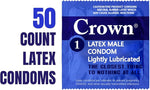 Condoms — 50 Count — Lubricated Latex Condoms — Silkier, Thinner and Stronger (Pack of 50)