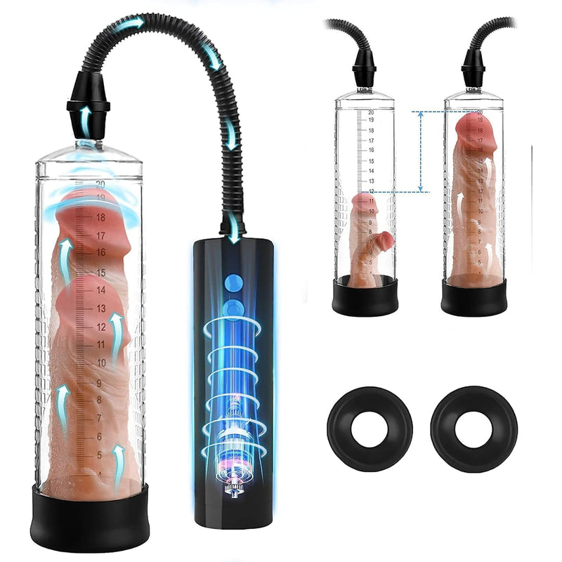 Electric Penis Vacuum Pump,Instant Erection And Penis Enlargement With 3 Suction Modes. Rechargeable Automatic Masturbator For Men, Penis Enlargement Extend Pump, Ed Treatment,Adult Toy (Black)