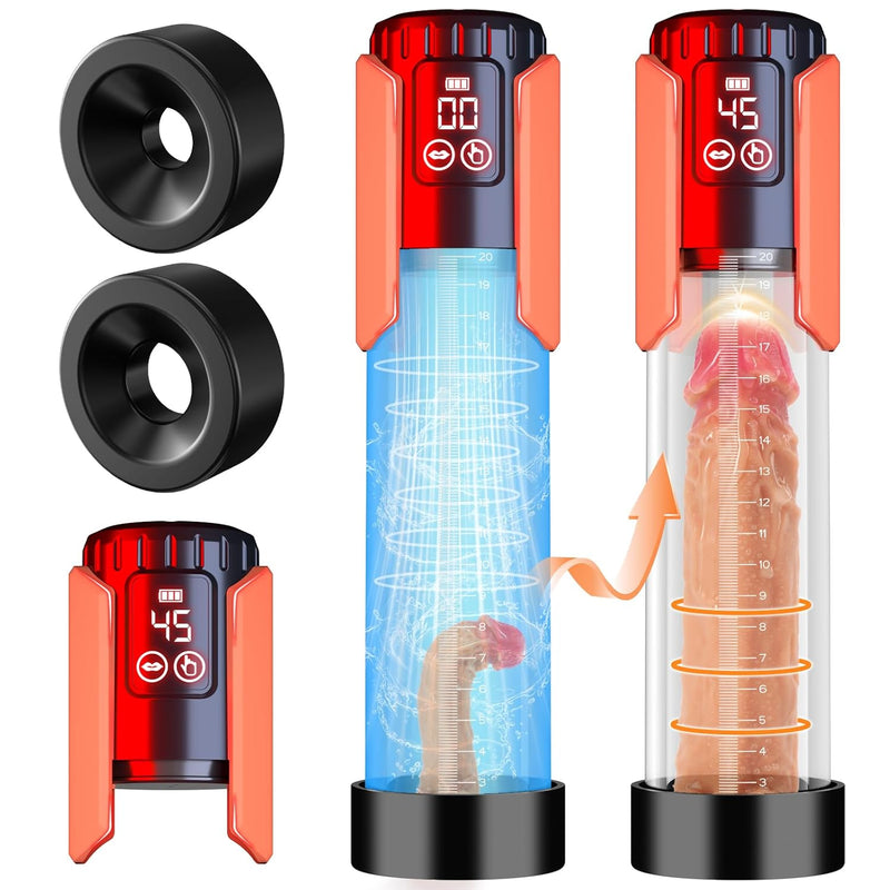 Auto Penis Pump Enlarger Men Sex Toys - Pumps & Enlargers Vacuum Male Masturbator With 5 Suction Modes And Waterproof, Cock Sleeve Sexual Enhancer For Gay Men Glans Bigger Stronger Erection