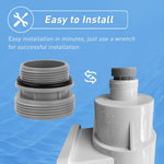 Hose Conversion Adapters Kit Compatible with Intex Coleman 4560 40mm to 1 1/2 Inch Conversion Kit for Hayward Intex Pool Hose Connector Pool Pump Sand Filter above Ground Pools Part 2 Set