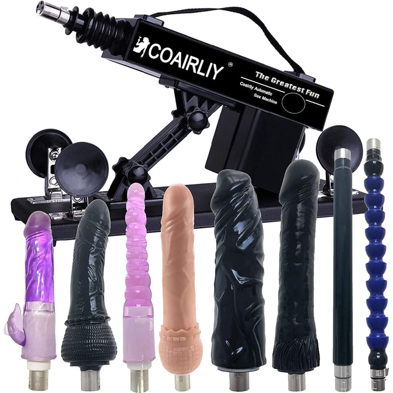 Sex Machine For Female Masturbation Love Machine 3Xlr Connector Sex Machine Pumping Gun Adjustable Sex Toy 8 Attachments