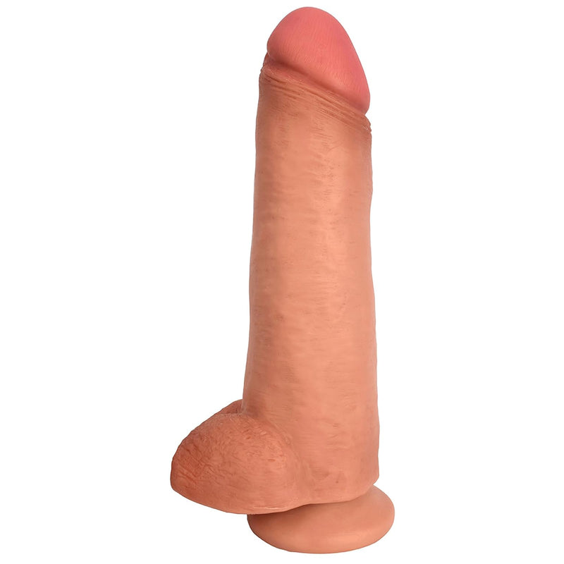 12 Inch Dildo With Balls - Light