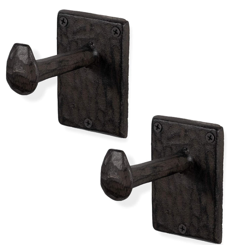 Billow Wall Mount Cast Iron Hooks Coat Towel Bag Hat Hanger Multiuse Entryway Ra