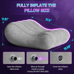 Sex Pillow Couples Sex Toys, Sex Furniture for Bedroom Inflatable Lounge Sex Chair, Sex Wedge Sex Sofa Bedroom, Velvety Anti-Leak Valve Sex Bed Things Cushion, Couple Female Adult Sex Toys