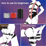 BDSM Bondage Restraints Tape Set – UTIMI Adult Toy Sexual Restraint Tape Reusable Pull-up Binding PVC Static Electrostatic Tape for Couples 82ft （3 Rolls）