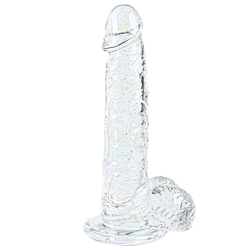 8 Inch Realistic Dildo Sex Toys, Clear Dildos Adult Toy With Suction Cup Hands Free For G Spot Anal Stimulation, Thick Dildo Lifelike Jelly Dildo For Women Men, Adult Toys For Beginner And Couple