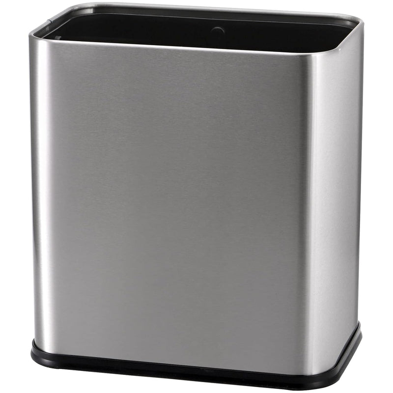 10L Rectangle Metal Trash Can, 2.6 Gallon Stainless Steel Wastebasket Slim Size