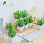 8 Packs Fake Plants Small Artificial Faux Potted Plants for Home Office Farmhouse Bathroom Bedroom Decor Indoor