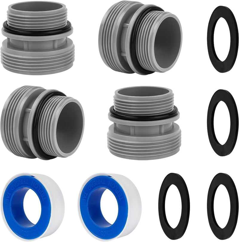 Hose Conversion Adapters Kit Compatible with Intex Coleman 4560 40mm to 1 1/2 Inch Conversion Kit for Hayward Intex Pool Hose Connector Pool Pump Sand Filter above Ground Pools Part 2 Set