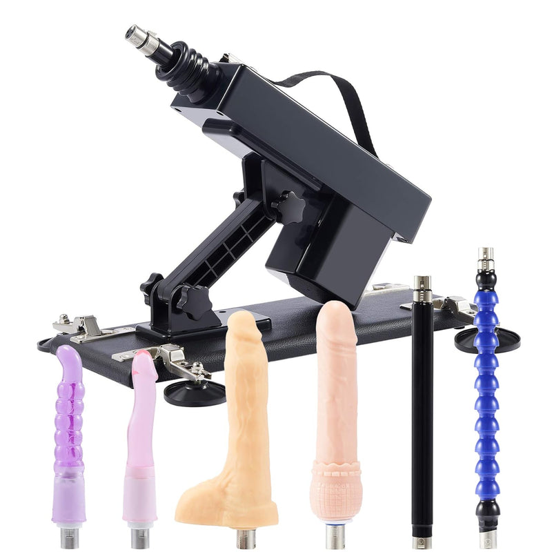 Sex Love Machine Adult Toy, Thrusting Fucking Device For Men And Women Masturbation, Automatic And Adjustable Vaginal Anal Massage Pumping Gun For Singles And Couples With 6 Attachments