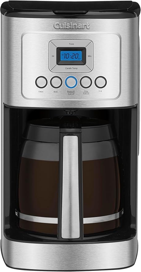 Coffee Maker, 14-Cup Glass Carafe, Fully Automatic for Brew Strength Control & 1-4 Cup Setting, Stainless Steel