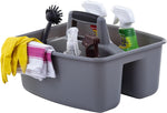 Rough and Rugged All-Purpose Cleaning Caddy, Grey/Black 2 Count