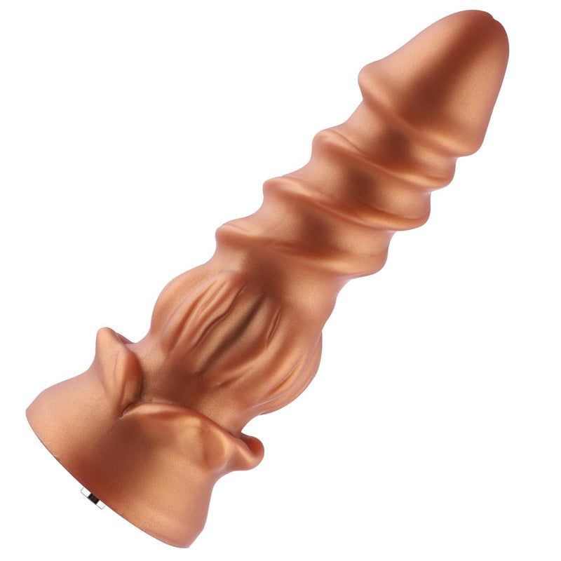 8.46" Spiral Grain Silicone Dildo - Removable Kliclok System - Monster Series