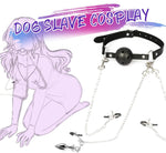 Sex Bondage BDSM Bondaged Restraints Set Sex Toy with Breathable Ball Gag Nipple Clamp Clitoris Clip & Analplug Included Adults SM Games Sex Toys for Couples