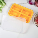 1-Cup Silicone Freezing Tray With Lid,2 Pack,Easy-Release Silicone 1 Cup Freezer Tray,Freezer Containers,Freeze And Store Soup,Broth,Sauce,Leftovers - Makes 8 Perfect 1 Cup Portions