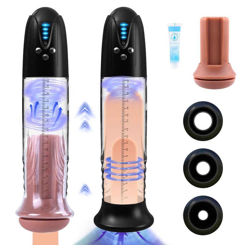 Electric Penis Enlarger Vacuum Pump - Adult Toys Male Masturbator Penis Enlargement Extend Pumps Air Pressure Device Stimulator With 4 Suction Modes, Adult Sex Toys & Games Pumps & Enlargers For Men