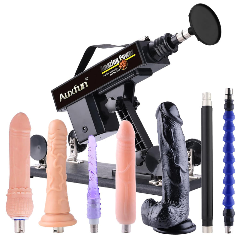 Sex Machine Love Machine Fuck Machine With Suction Cup Adapter,Automatic Dildo Machine Thrusting Machine With 3 Xlr Connector,Fucking Machine Couple Sex Toys 8 Attachments For Male And Female