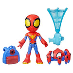 Spidey and His Amazing Friends Web-Spinners Spidey 4-Inch Action Figure with Accessories, Web-Spinning Accessory, Marvel Toys for Kids, Ages 3 and Up