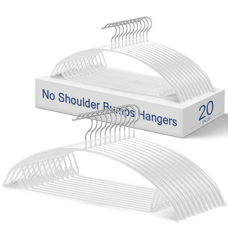 Standard Hangers-No Bump Hangers Rubber Coated Contour Metal Hanger, Coat Jacket