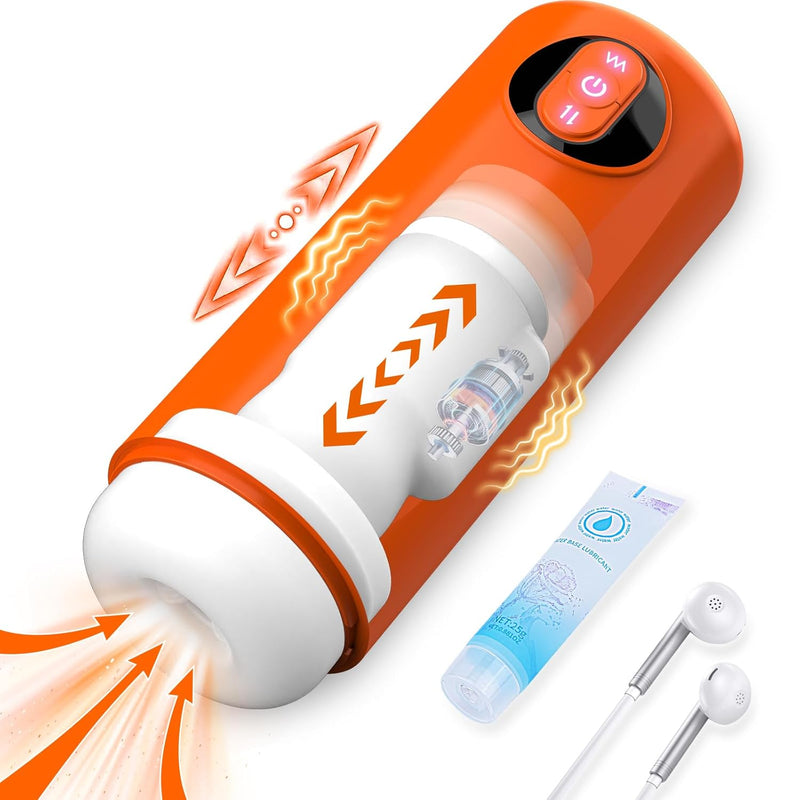 Automatic Male Masturbators Cup, Electric Pocket Pussy Penis Stroker With 7 Thrusting 7 Vibrating, Realistic Textured Male Masturbator Penis Stimulator, Waterproof Adult Male Sex Toys For Men Pleasure