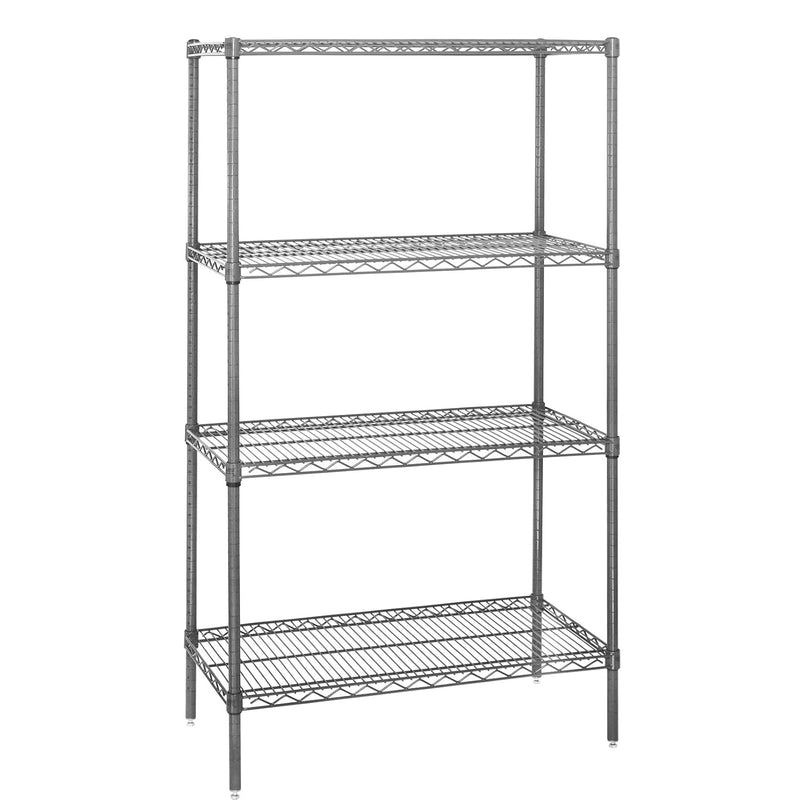 Aviditi 4-Shelf Adjustable Wire Shelving Unit, 48 X 18 X 74 Inches, (800 Lbs Loa