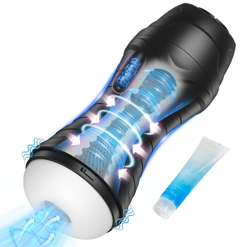 Sucking Male Masturbator Sex Toys – Upgraded Male Sex Toy Automatic Male Masturbators Cup With 10 Vibration & Suction Modes Adult Toys, Mens Penis Pump Stroker Pocket Pussy With 3D Textured