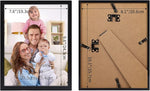 8x10 Picture Frame Black, 8 by 10 Thin Photo Frame for Wall Tabletop Display, Single