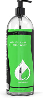 Lubricant - Water Based Lube Lasts Long & Easy to Clean - Odorless Flavorless Use w/Latex & Silicone - for Internal & External Use - 32 oz