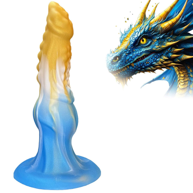 10" Fantasy Dildo Huge Monster Dildo With Knot U & G-Spot Big Colorful Dragon Dildo With Large Suction Cup, Long Anal Plug Adult Sex Toys & Games For Women Men Couples