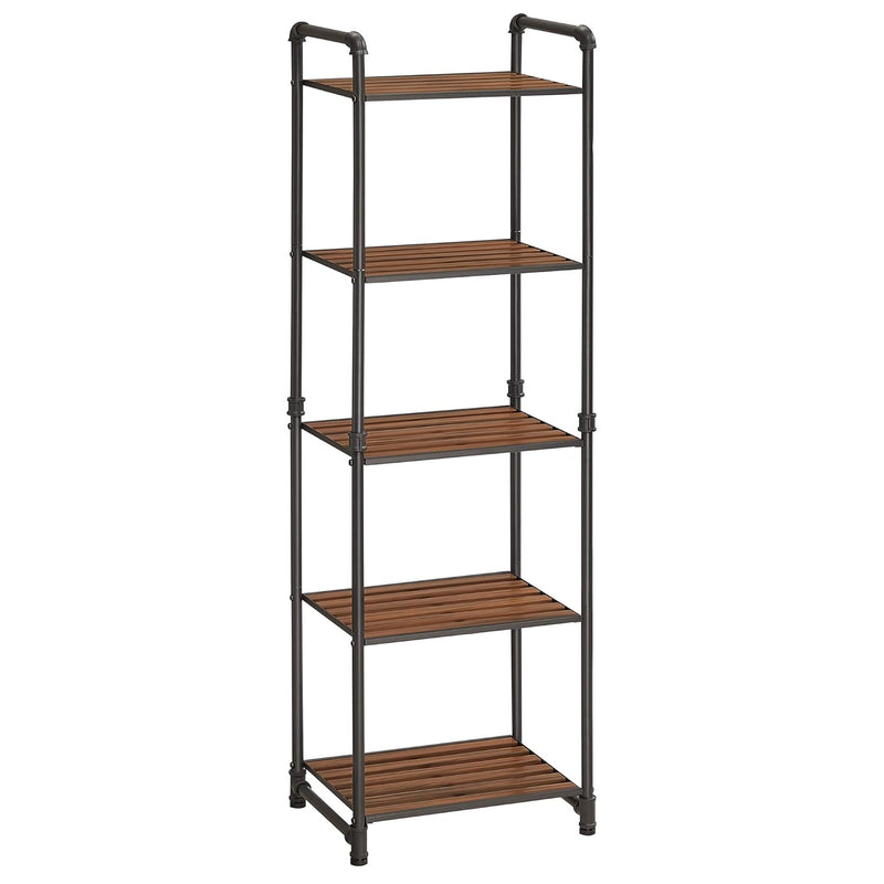 Bathroom Shelves, 5-Tier Storage Rack, Plant Flower Stand, 15.6 X 12.2 X 51 Inch