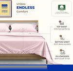 Pure Egyptian King Size Cotton Bed Sheets Set (King, 1000 Thread Count) - Blush Pink Bedding Pillow Cases (4 Pc) Egyptian Cotton Sheets King Size Bed - Sateen Sheets - 16 in Deep Pocket King Sheets