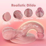 Realistic Dildo Adult Sex Toys - 7.1 Inch Silicone Penis for Men Women Female Beginners Body Safe Material Dildos with Strong Suction Cup for Vaginal G-spot and Anal Play