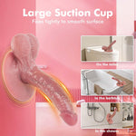 Realistic Dildo Adult Sex Toys - 7.1 Inch Silicone Penis for Men Women Female Beginners Body Safe Material Dildos with Strong Suction Cup for Vaginal G-spot and Anal Play