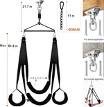 BELSIANG Adult Sex Swing,360 Degree Spinning Ceiling Indoor Swing, Sex Swivel Sling Set with Premium Paint Stand and Widened Thick Comfortable Toys for Couples(Ultimate Enhanced)