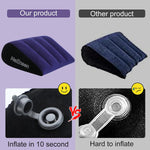 Sex Toys Adult Toys Pillow Position Cushion Triangle Inflatable Ramp Furniture Couples Toy Positioning for Deeper Position Support Pillow Men Women for Couples