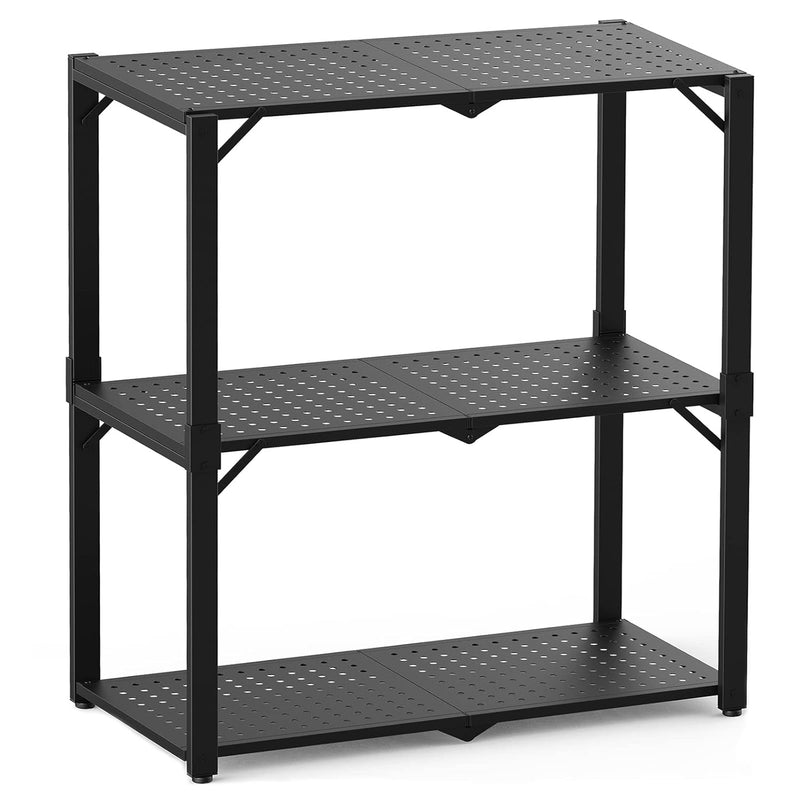 3-Shelf Storage Shelving Unit Metal Rack Heavy-Duty 28"X13.5"X33.5" For Garage,