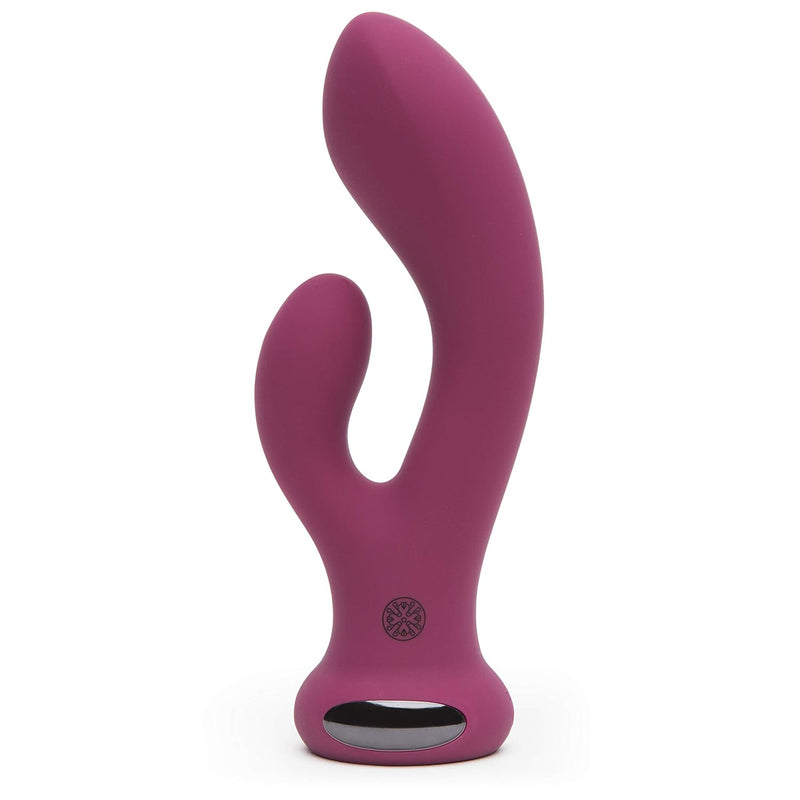 Mantric Rabbit Vibrator - 4.5 Inch Curved Silicone G Spot Vibrator For Women - Beginner Friendly Dual Stimulation Adult Sex Toy - Rechargeable & Waterproof - Pink