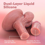 Realistic Dildo Adult Sex Toys - 7.1 Inch Silicone Penis for Men Women Female Beginners Body Safe Material Dildos with Strong Suction Cup for Vaginal G-spot and Anal Play