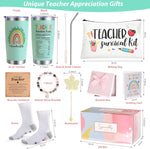 Teacher Gifts for Women,Teacher Appreciation Gifts,Teacher Christmas Gifts,Unique Teacher Birthday Gifts, Back to School Gift for Teacher, Thank You Gifts for Teacher,20 oz Teacher Tumbler Gift Basket