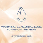 Warming Liquid Lube, Sensorial Personal Lubricant, Glycerin Based Formula, Safe to Use with Latex Condoms, For Men, Women and Couples, 2.4 FL OZ